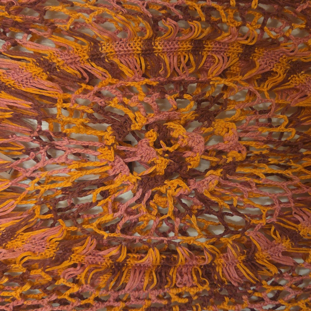 Colorful crochet Fringe Knit Cover-Up, Brand New.